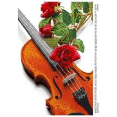Схема для вишивки бісером “Скрипка”