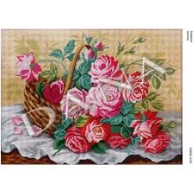 Схема для вишивки бісером “Корзина троянд”