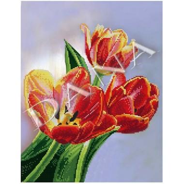 Схема для вишивки бісером “Весняні тюльпани”