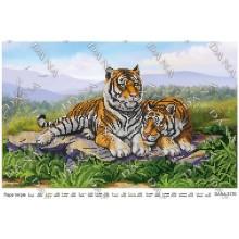 Схема для вишивки бісером “Пара тигрів”