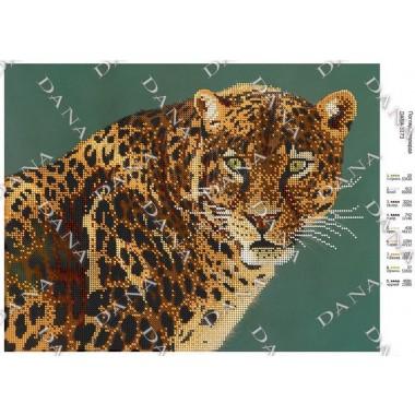 Схема для вишивки бісером “Погляд леопарда”