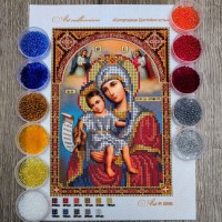 N-0056 Богородиця Достойно єсть А5. Набір для вишивки бісером