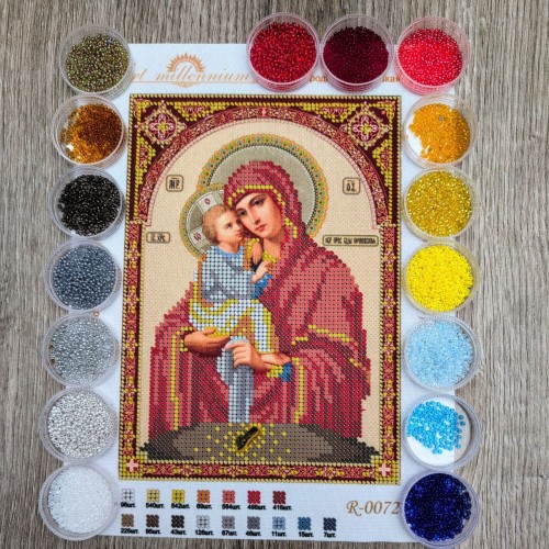 N-0072 Богородиця Почаївська А5. Набір для вишивки бісером