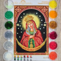 N-0166 Остробрамська Пресвята Богородиця А5. Набір для вишивки бісером