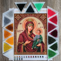 N-0168 Богородиця Іверська А4. Набір для вишивки бісером