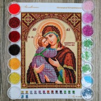 N-0169 Богородиця Володимирська А4. Набір для вишивки бісером