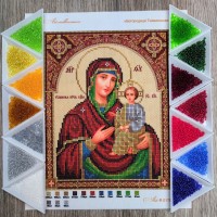 N-0170 Богородиця Тихвинська А4. Набір з бісером