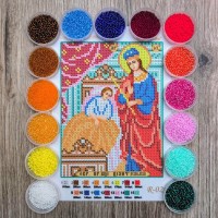 N-0211 Пресвята Богородиця "Цілителька" А5. Набір для вишивки бісером