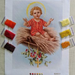 N-0213 Малий Ісус на сіні. Набір з бісером