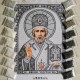 N-0218 Святий Миколай (срібло) А3. Набір з бісером