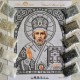N-0219 Святий Миколай (срібло) А4. Набір з бісером