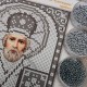 N-0220 Святий Миколай (срібло) А5. Набір з бісером
