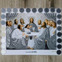 N-0301 Таємна Вечеря (срібло). Набір з бісером