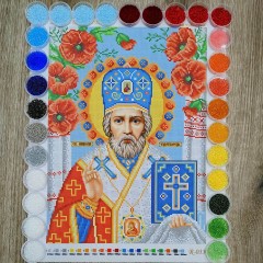 N-0331 Миколай Чудотворець А3. Набір з бісером
