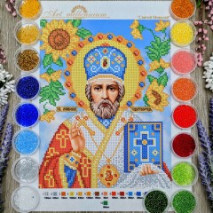N-0348 Миколай Чудотворець А4. Набір з бісером