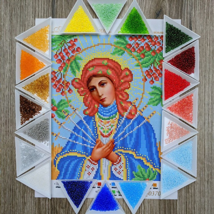 N-0370 Богородиця Семистрільна. Набір для вишивки бісером