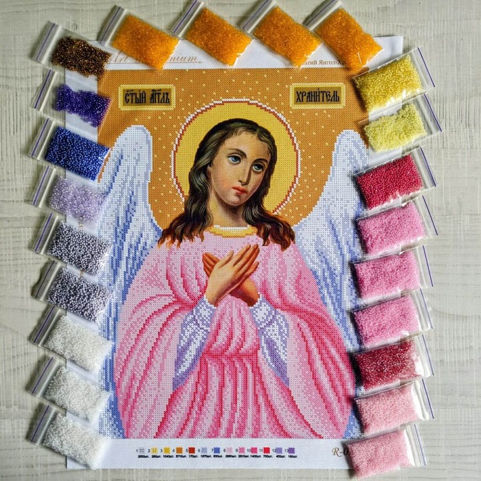 N-0389 Святий Янгол-Хранитель А3. Набір для вишивки бісером