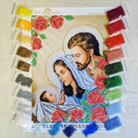 N-0397 Святе Сімейство (троянди) А3. Набір з бісером
