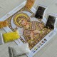 N-0402 Богородиця Семистрільна (золото) А5. Набір з бісером