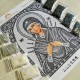 N-0404 Богородиця Семистрільна (срібло) А4. Набір з бісером