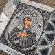 N-0410 Богородиця Остробрамська (срібло) А4. Набір з бісером