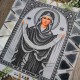 N-0415 Покрова Пресвятої Богородиці (срібло) А3. Набір з бісером
