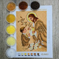 N-0483 Причастя хлопчика (золото) А5. Набір з бісером