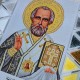 N-0507 Святий Миколай Чудотворець (срібно-золотий) А3. Набір з бісером