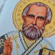 N-0508 Святий Миколай Чудотворець (срібно-золотий) А4. Набір з бісером