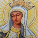 N-0513 Богородиця Остробрамська (срібно-золота) А3. Набір з бісером