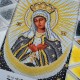 R-0514 Богородиця Остробрамська (срібно-золота) А4