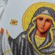 N-0516 Покрова Пресвятої Богородиці (срібно-золота) А3. Набір з бісером