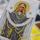 N-0517 Покрова Пресвятої Богородиці (срібно-золота) А4. Набір з бісером