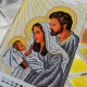 N-0526 Святе Сімейство (срібно-золота) А4. Набір з бісером