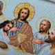 N-0532 Таємна Вечеря (срібно-золота) А3. Набір з бісером