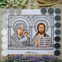 N-0605 Іконостас (срібло) А4. Набір з бісером
