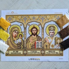 N-0610 Іконостас (золото) А3. Набір з бісером
