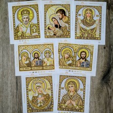 "Золото" (7 шт, 12х16 см). Набір схем для вишивки бісером