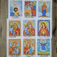 "Богородиці 2" (9 шт, 12х16 см). Набір схем для вишивки бісером