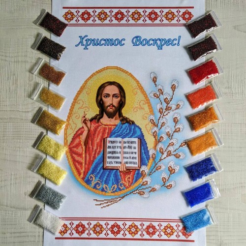 NPR-26 Великодній рушник. Набір з бісером