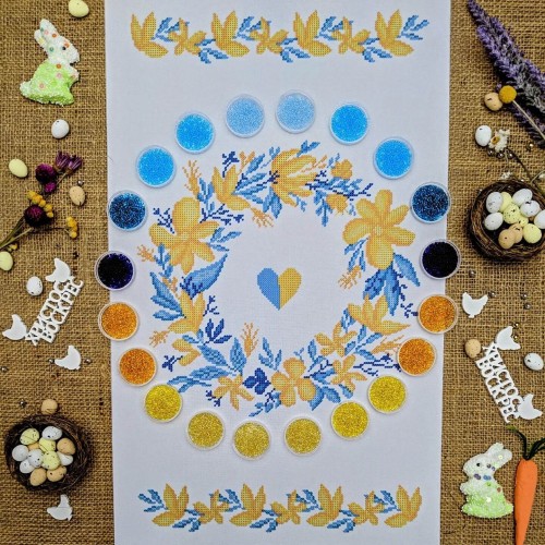 NPR-37 Великодній рушник. Набір з бісером