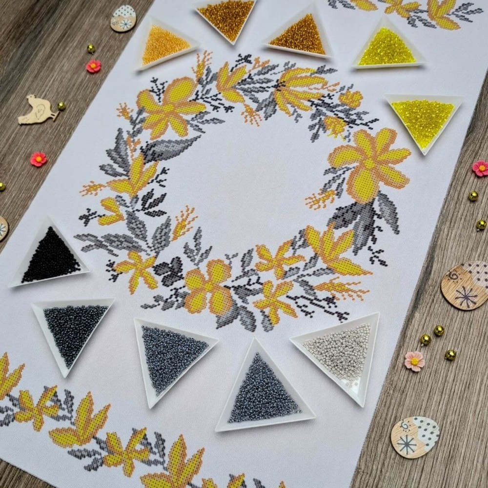 NPR-47 Великодній рушник. Набір для вишивки бісером