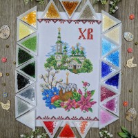 NPRD-05 Дитячий великодній рушник. Набір з бісером