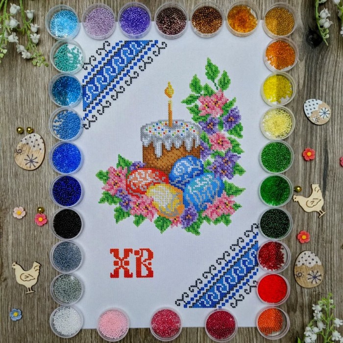 NPRD-06 Дитячий великодній рушник. Набір з бісером