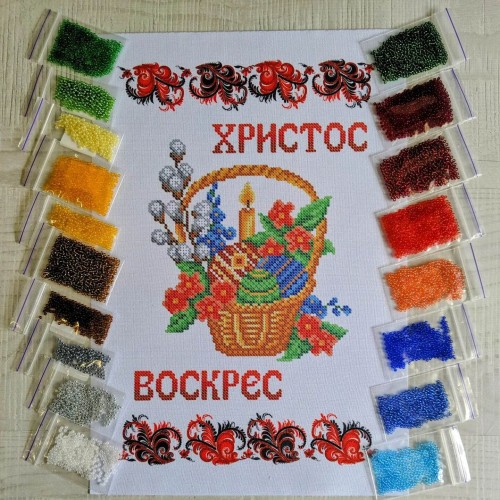 NPRD-08 Дитячий великодній рушник. Набір з бісером
