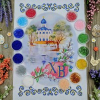 NPRD-16 Дитячий великодній рушник. Набір з бісером