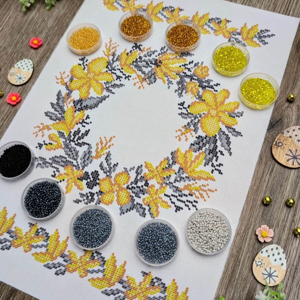 NPRD-47 Дитячий великодній рушник. Набір для вишивки бісером