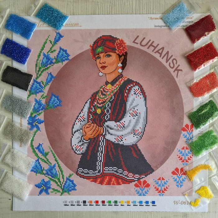 NW-0616 Луганськ. Традиційні костюми України. Набір для вишивки бісером