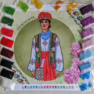 NW-0623 Тернопіль. Традиційні костюми України. Набір з бісером