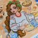 NW-0686 Галушки. Гастрономічна карта України. Набір з бісером